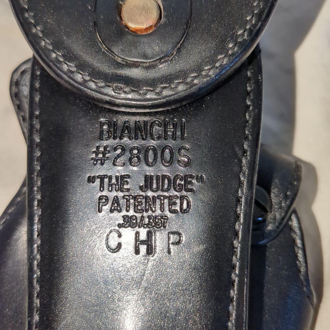 実物Bianchi #2800S　38 357リボルバー ヘビーレザーホルスター
