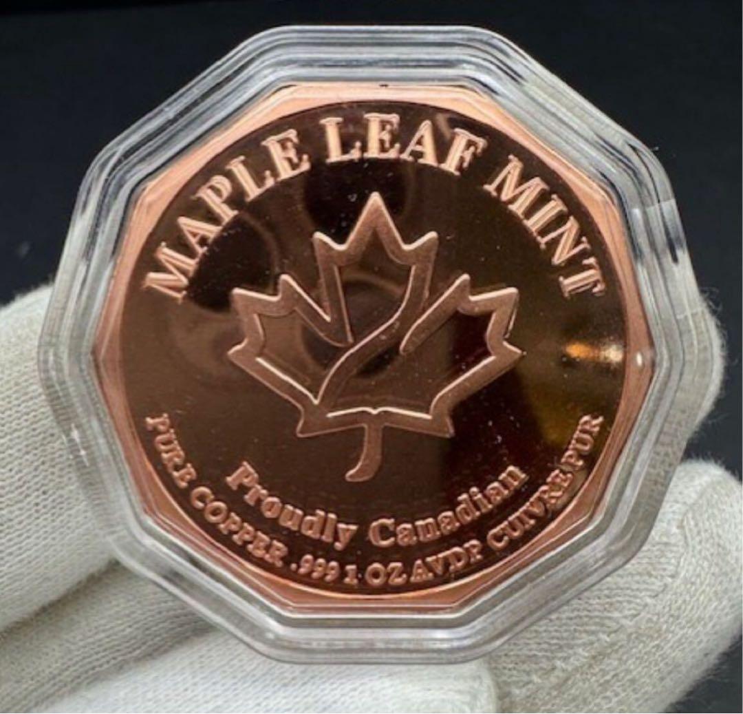 カナダ フォックスデザイン 純銅 1オンス3枚
