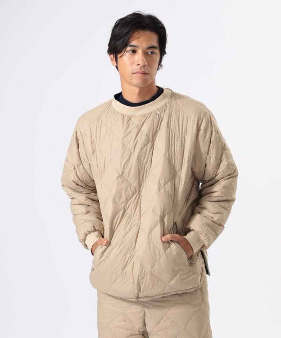 ビームスゴルフ　TAION コラボ　リバーシブル ダウン L