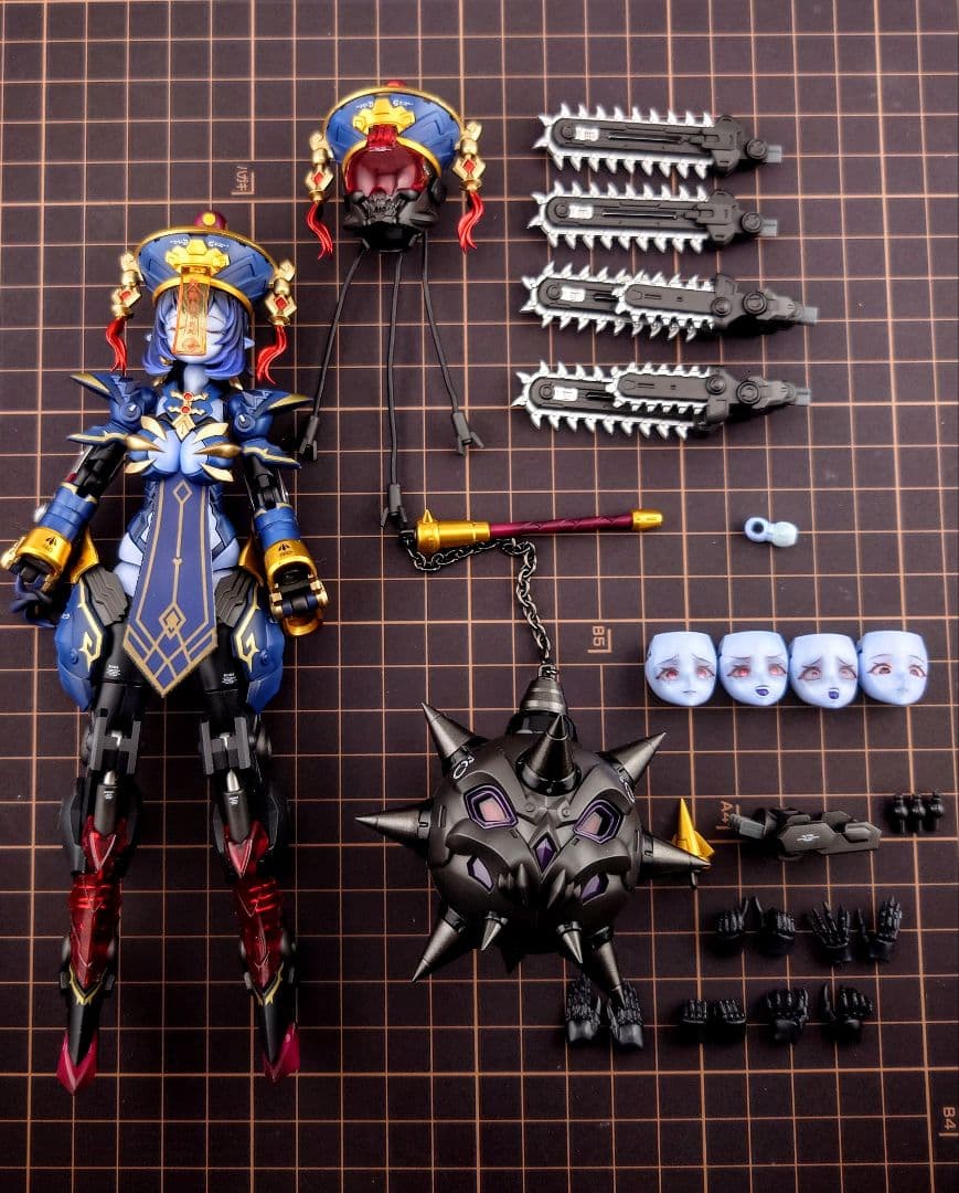 和模線 メドタの残響 キョンシー・玖蓮　全塗装完成品