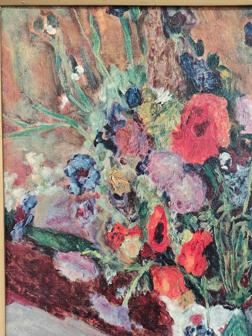 油彩画 花瓶の花 ピエールボナール 複製絵画