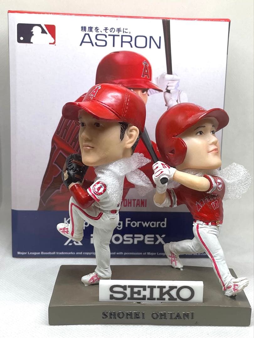 【SEIKO 非売品】 大谷翔平二刀流ボブルヘッド フィギュア　エンゼルス
