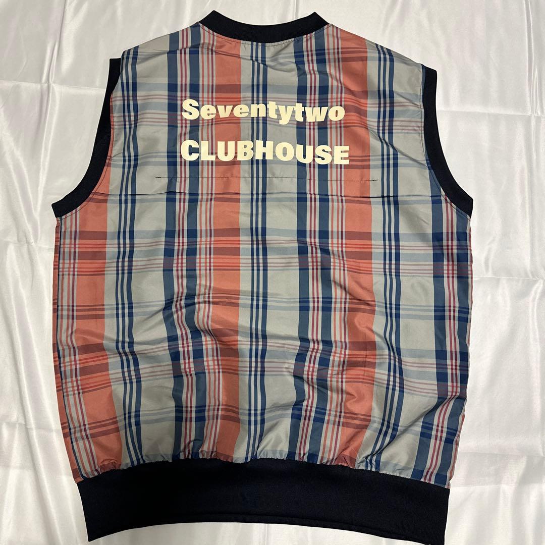 美品ANTIQUAGOLF×STCHcheck logo vestゴルフベスト