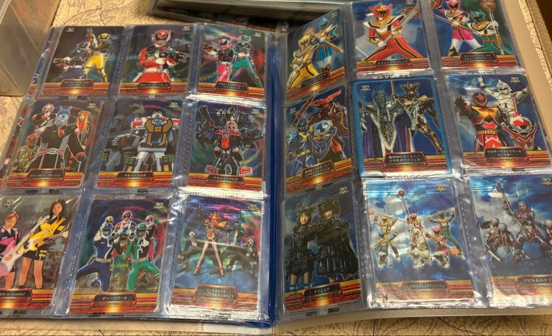 スーパー戦隊30周年アニバーサリーカード　透明袋未開封　１４２枚セット