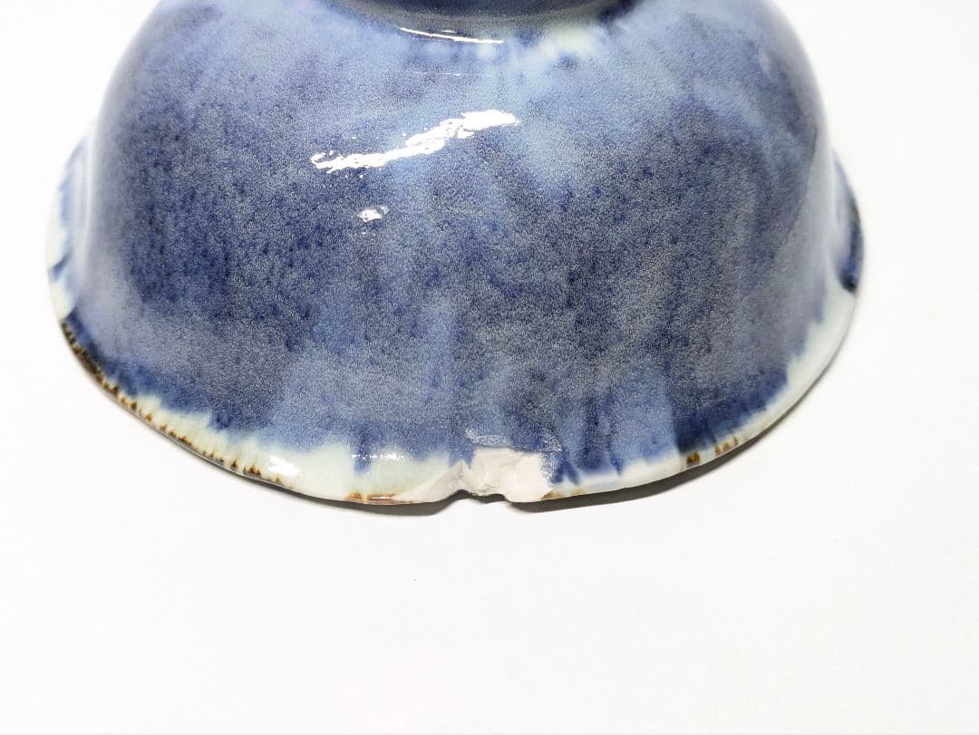 斉山窯 太田恵 作 赤絵 魚文 碗＆染付 蟹文 碗 セット