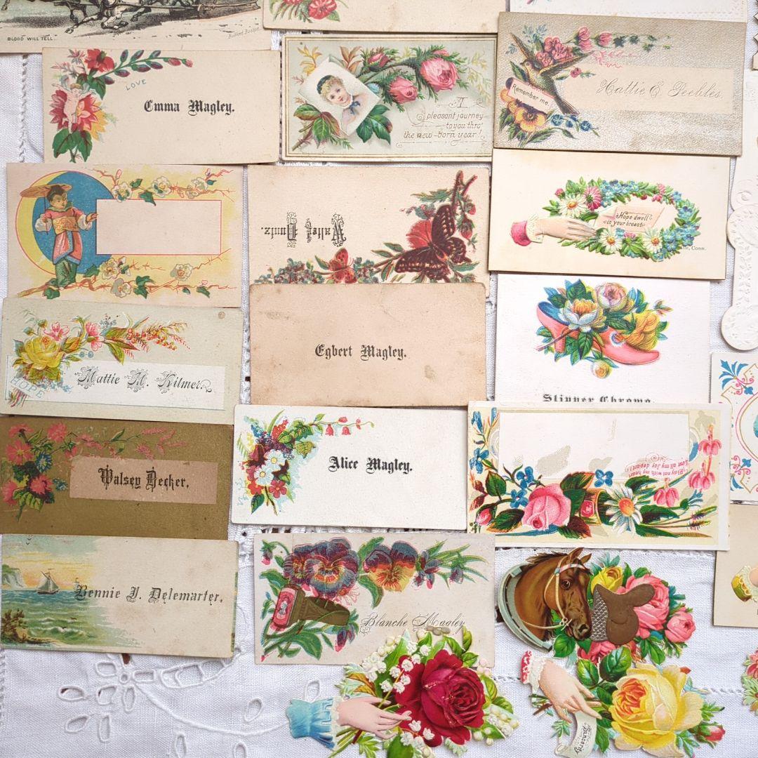 72枚①激レア コーリングカード クロモス アンティーク ヴィクトリアン蚤の市