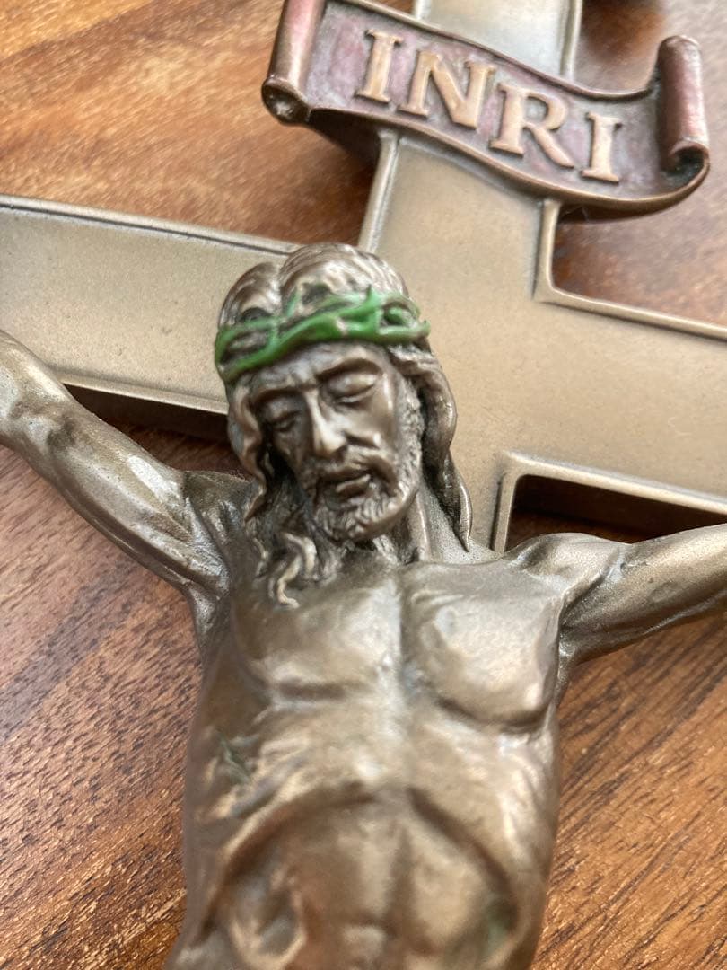 希少　イエスキリスト　十字架オブジェ　壁掛け　インテリア　教会　アンティーク