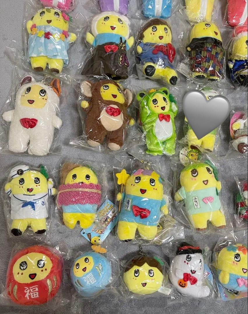ふなっしーぬいぐるみマスコット＆ぬいぐるみバッジ28体セット！（バラ売り可能）