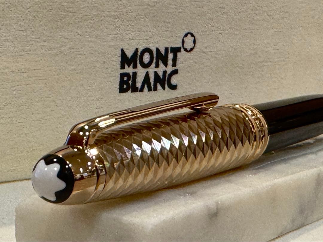 【極美品】モンブラン ボールペン ソリテール ドゥエ ジオメトリック