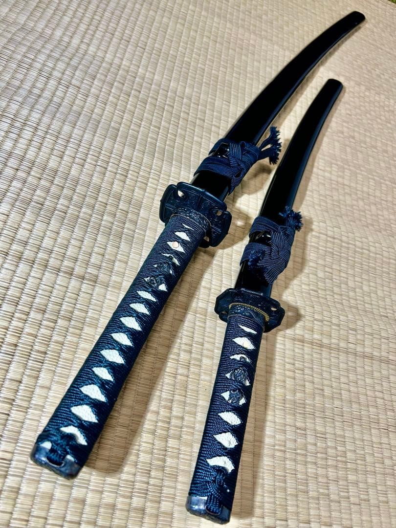 模造刀 太刀 脇差し 2本セット！　※刀身に樋あり（バラ売り不可）