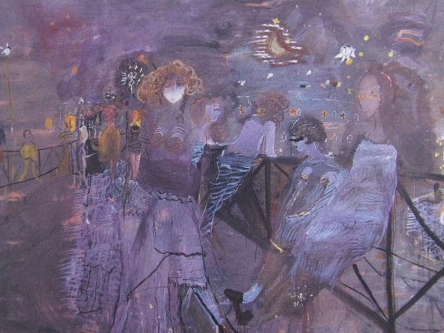 織田廣喜、ポン・ボザール（未完）、希少画な集画、状態良好、新品高級額