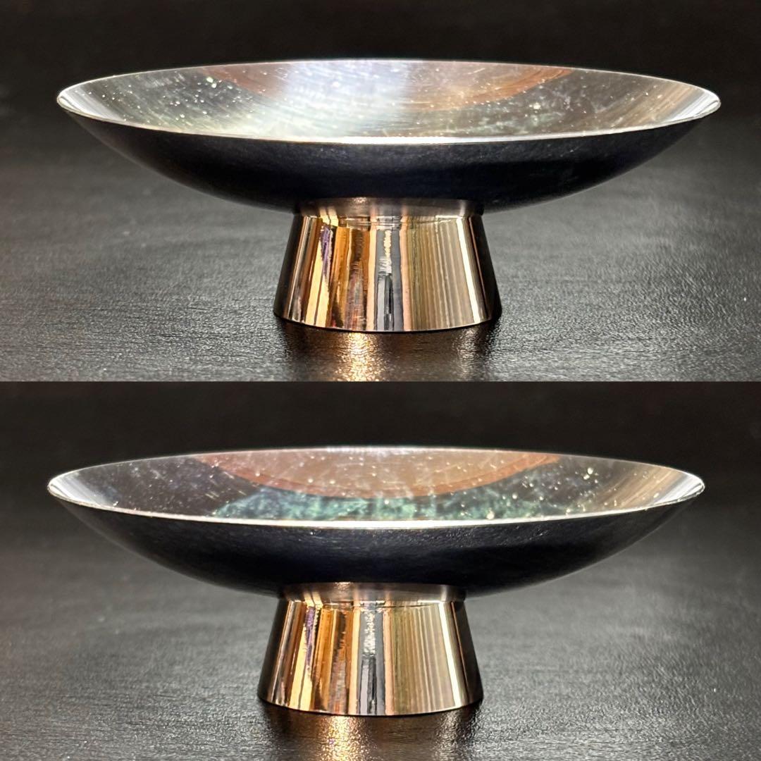 ★金属工芸 純銀 盃！純銀刻印！箱付！★