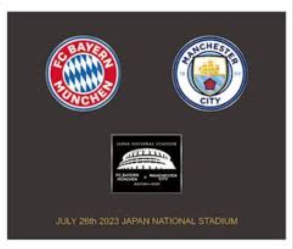 FCバイエルン・ミュンヘン マンチェスターシティ 大会記念バッジ