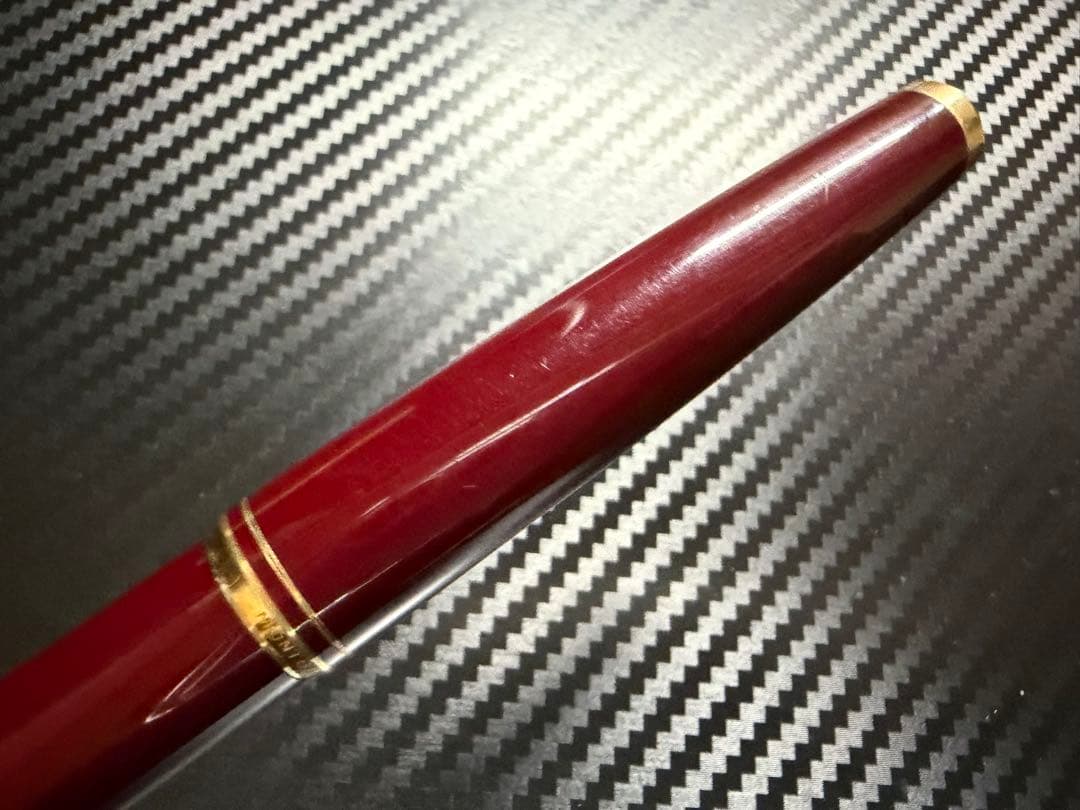 美品 モンブラン No.221 ボルドー 吸入式 EF 極細字 万年筆