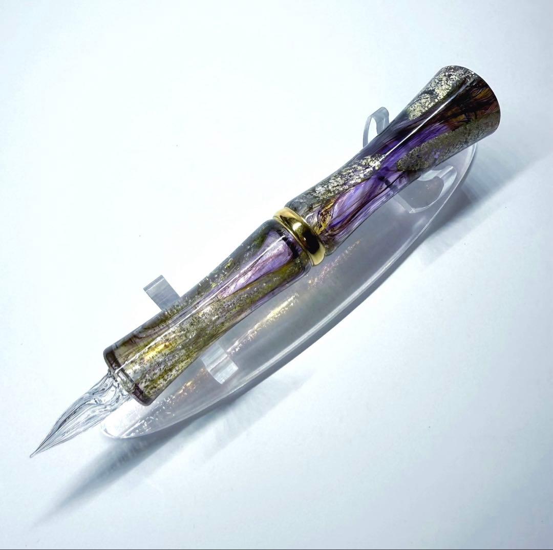 glass studio Toos ガラスペン TAKETORI 月の鏡