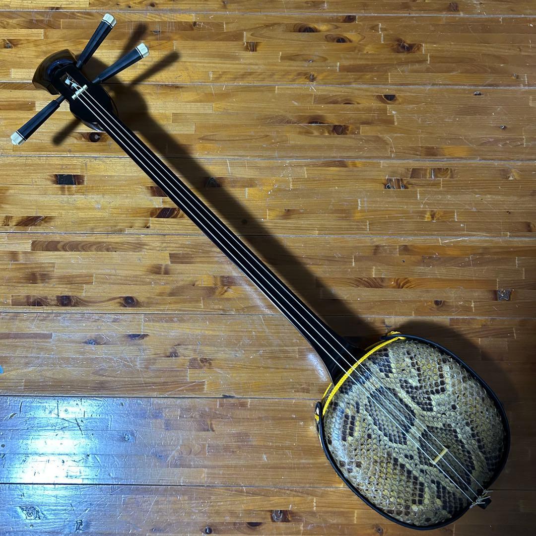 ◼️宮古島から◼️本皮強化張り三線②◼️初めての方にも◼️沖縄◼️初心者◼️ケース選択