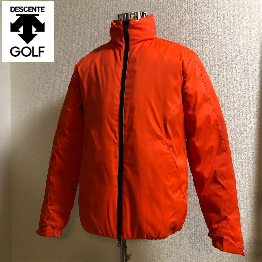 デサントゴルフ スマートパディング ダウンジャケット オレンジ Lサイズ