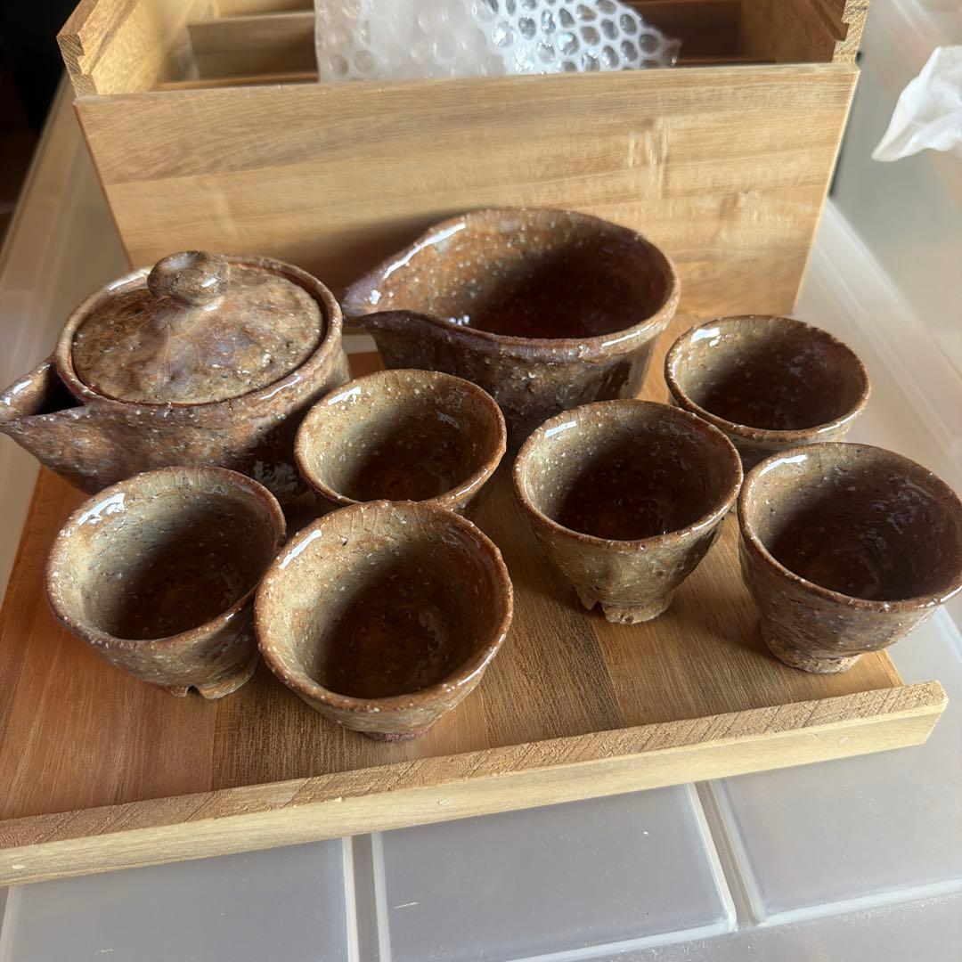 萩焼　波多野指月窯　波多野善蔵　茶器セット