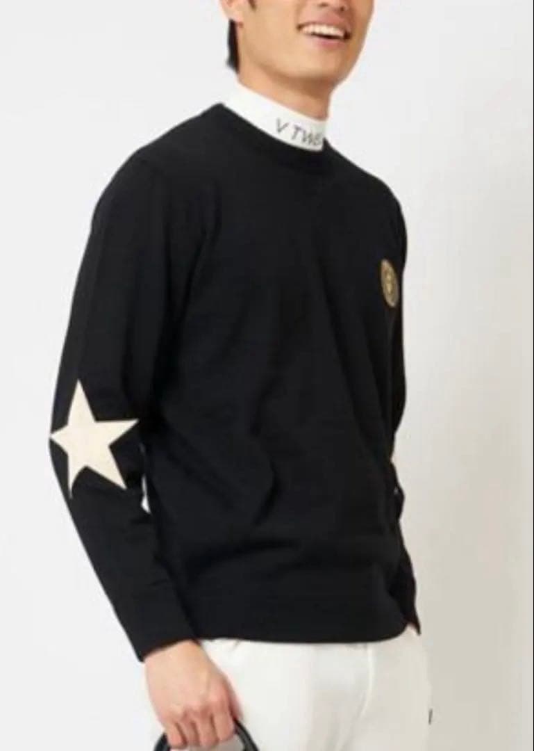 【V12 】メンズ ゴルフ ゴルフウェア ニット ニットプルオーバー