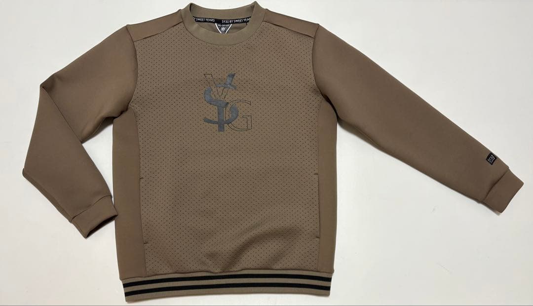 【SY32／ゴルフ】パンチング クルーネック スウェット ウェア (XL)