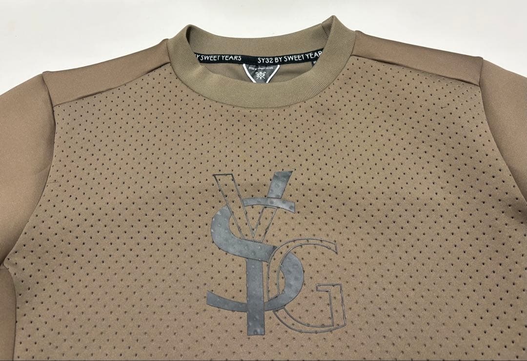 【SY32／ゴルフ】パンチング クルーネック スウェット ウェア (XL)