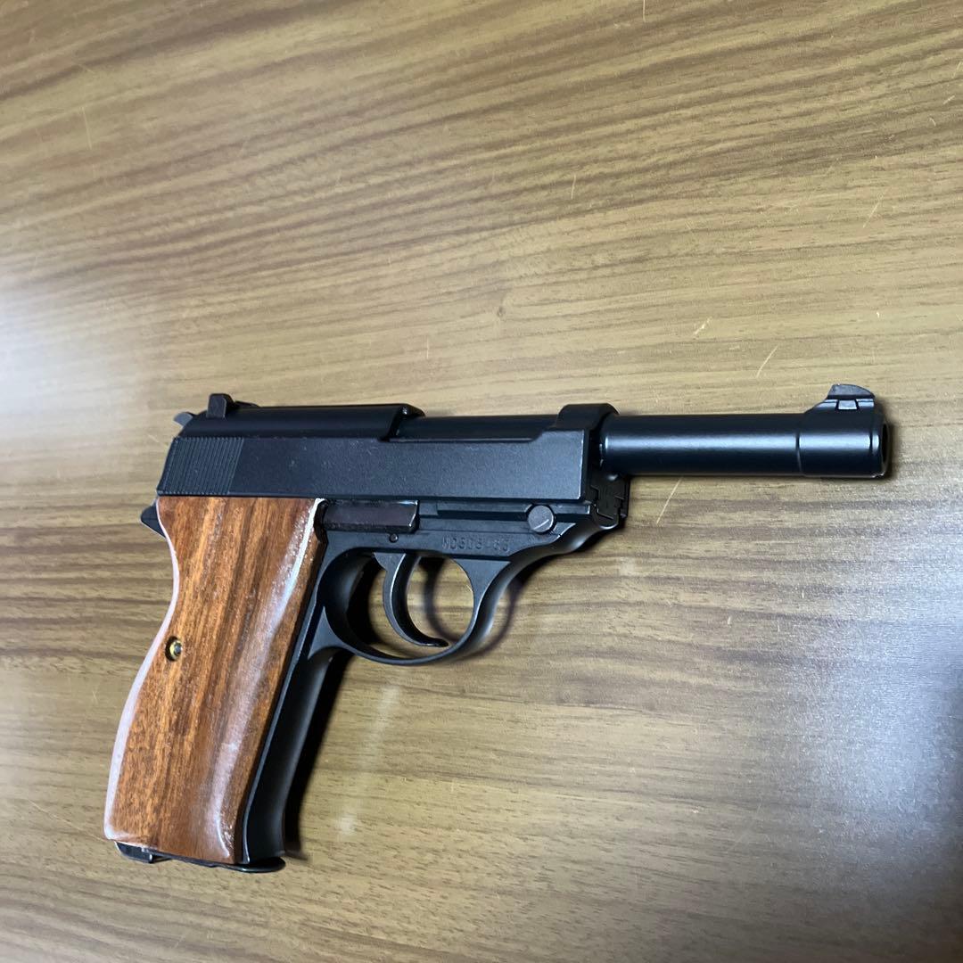 マルゼン　ワルサーp38ガスブローバック木製グリップ付き