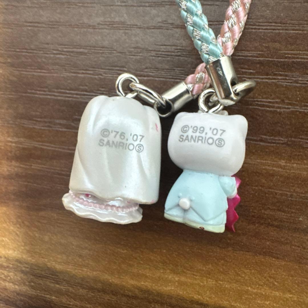 キティ 根付け ストラップ 2点セット 信州限定 軽井沢ウェディング