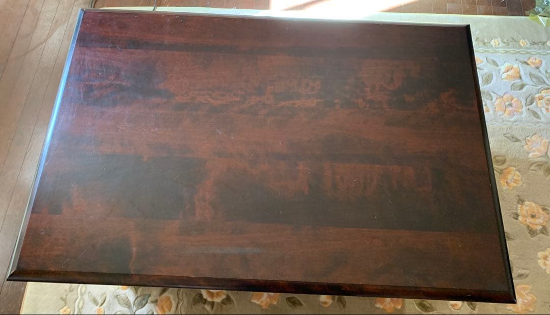 ①北海道民芸家具 片袖机　学習机