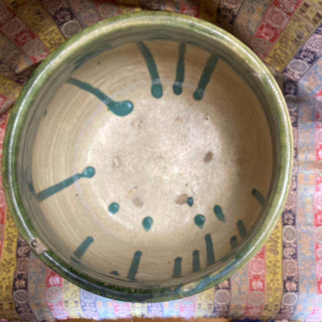 水屋のための織部の水指　高25×口27.5×幅31×高台21.5cm 茶道具