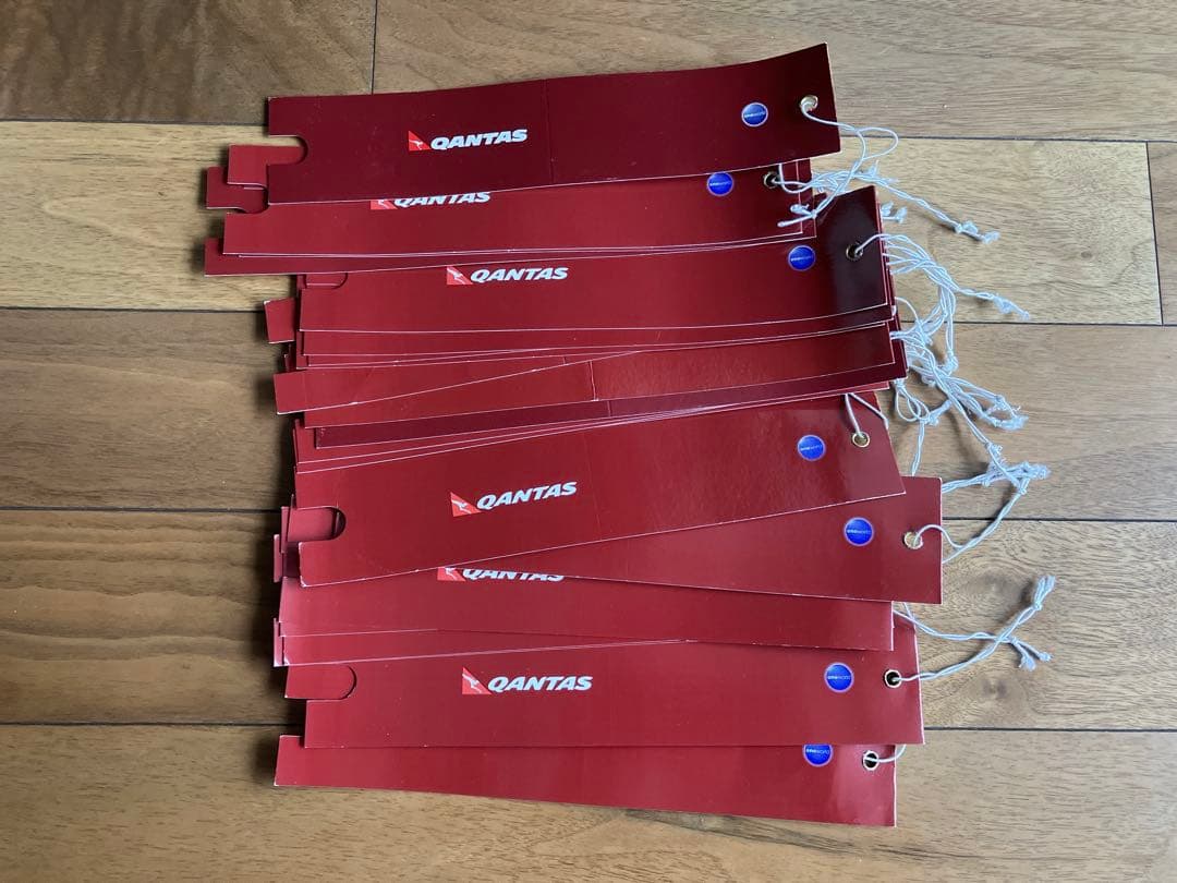 カンタス航空　Qantas タグ　荷物　住所