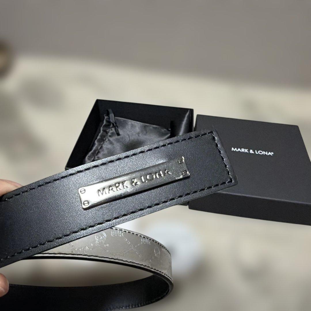 MARK&LONA マークアンドロナ　ベルト　Mサイズ　シルバー　未使用品