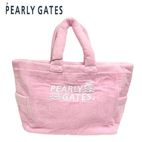 ○★新品未使用　PEARLY GATES　パイルカートバッグ（大）　ピンク系