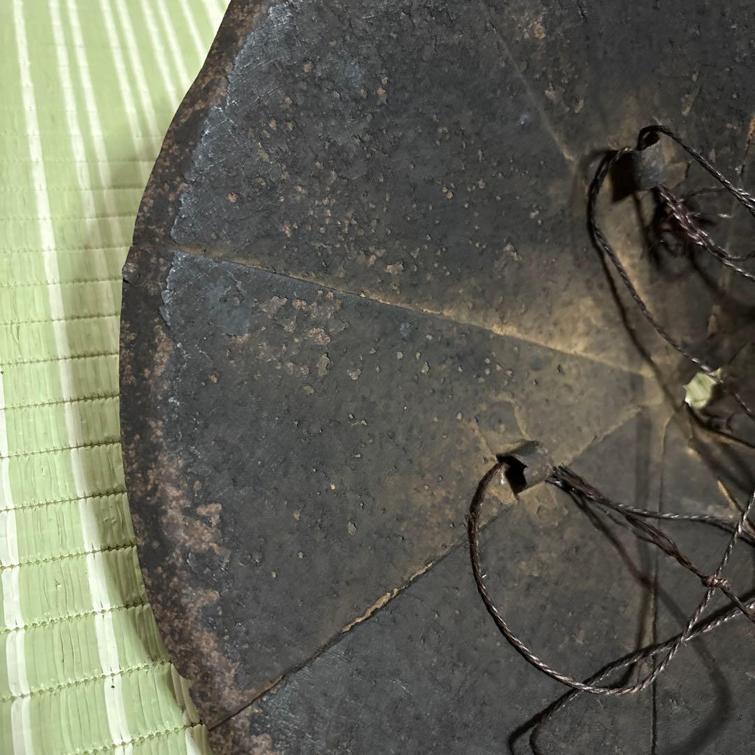 陣笠　サムライ　武具　帽子　戦国　工芸品　骨董品　時代物　鉄製