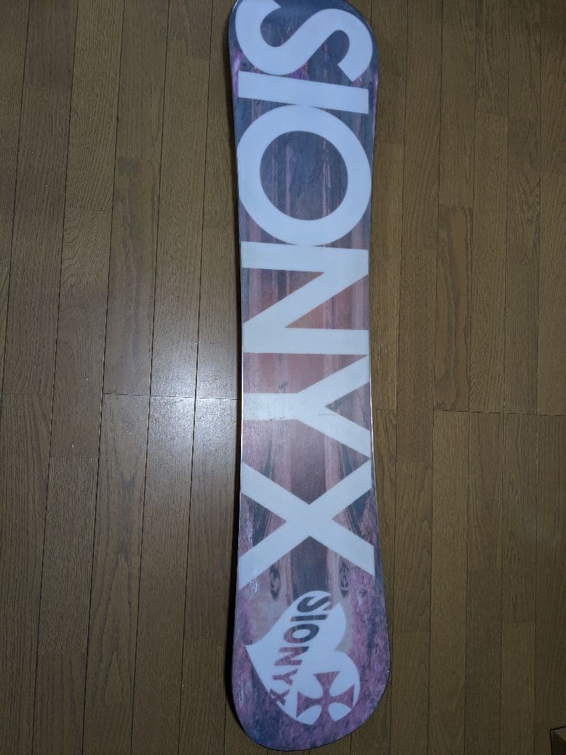 SIONYX スノーボード ホワイト/ピンク　子供、女性用135㌢