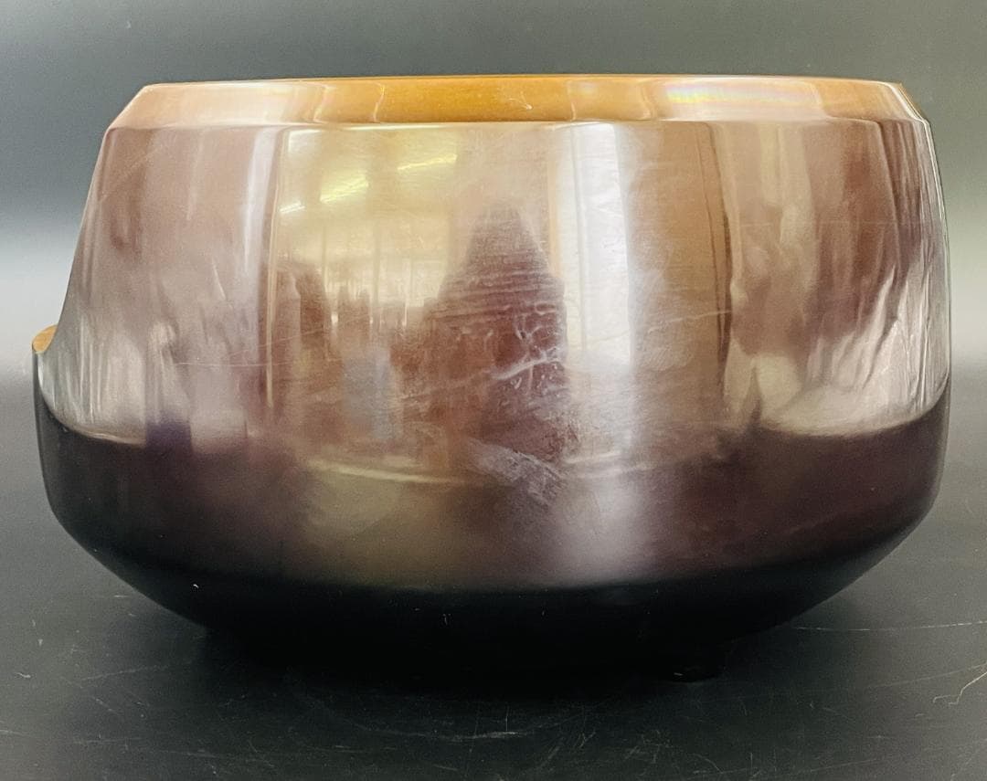 唐銅風炉 道安風炉 風炉師 秋元宗幹 造 共箱 栞 五徳付き 茶道具 R8SD5