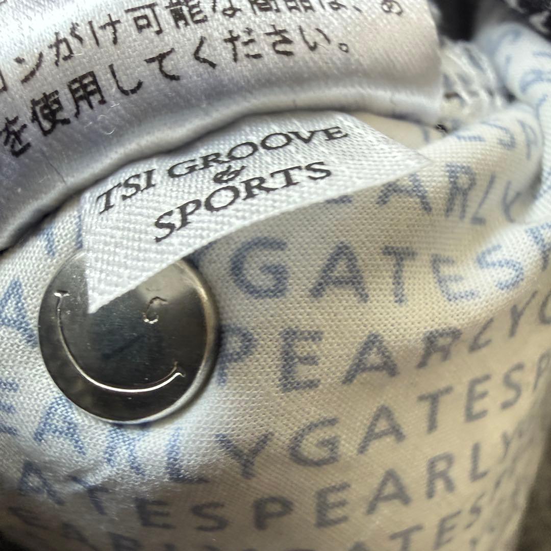 防寒　裏地付き　パーリーゲイツ　パンツ　M〜L相当　チェック　千鳥格子　黒　白