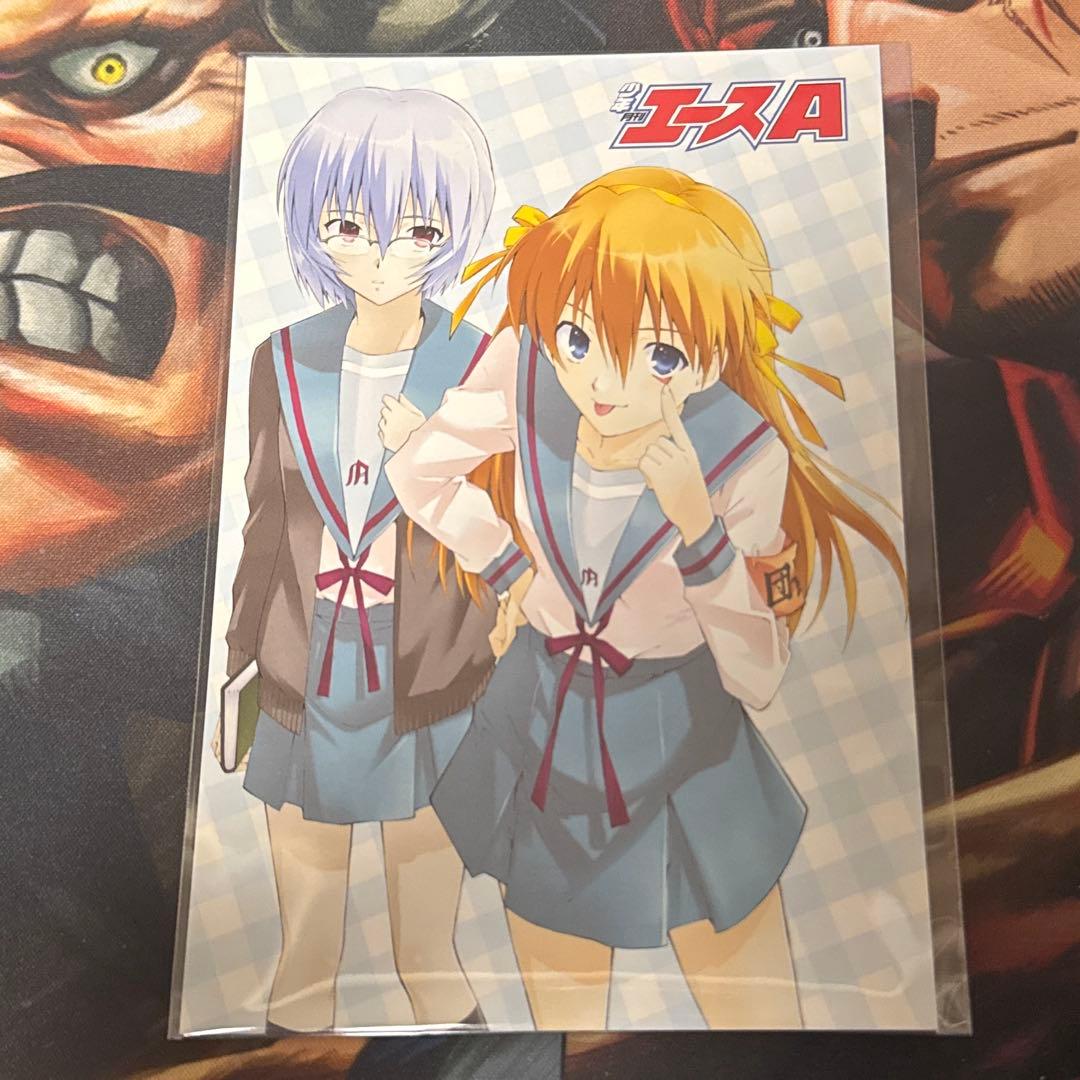 少年エース 創刊15周年企画 ポストカード エヴァンゲリオン アスカ&レイ