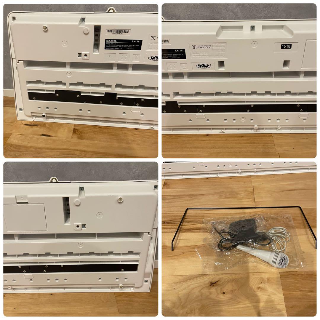 CASIO カシオ LK-311 光 ナビゲーション 電子キーボード マイク付