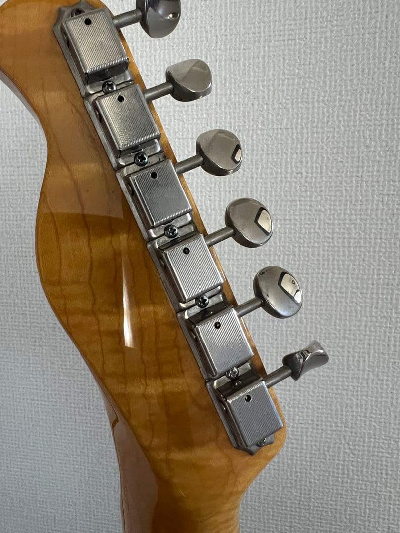 Bacchus Universe Series テレキャスター　銀ロゴ　虎杢