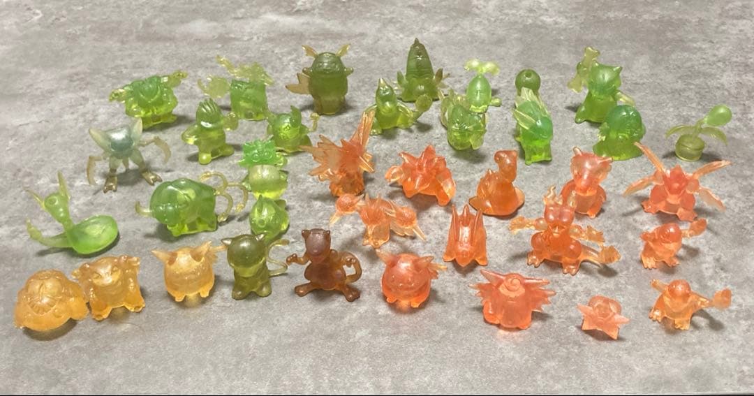 ポケモン 初期 レトロ フィギュア 鉛筆 キャップ クリアカラー アニメ ポケカ