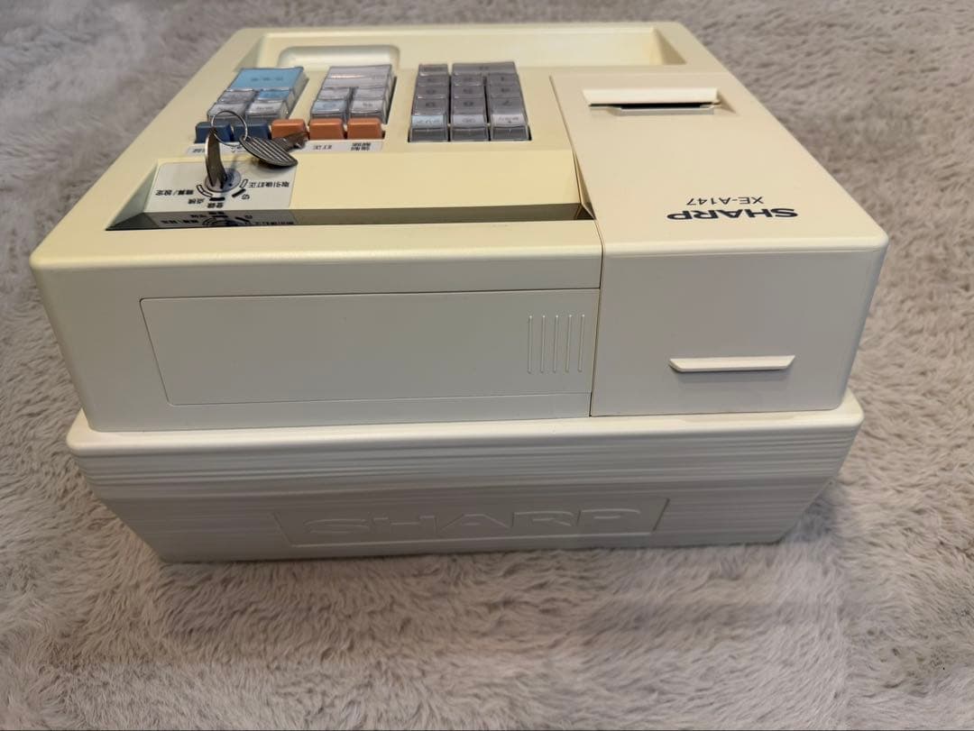 SHARP XE-A147 レジスター クリーム色