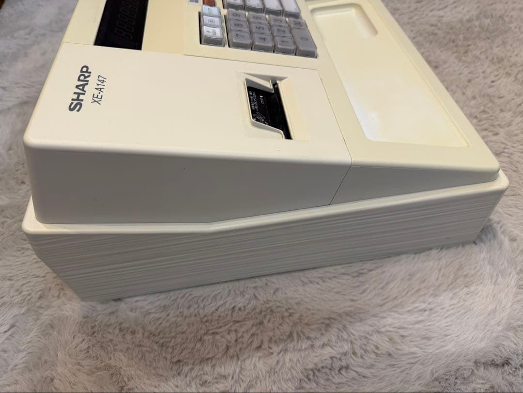 SHARP XE-A147 レジスター クリーム色