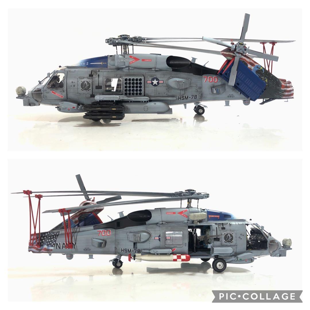 キティホークモデル1/35 MH-60R HSM-78 完成品　改造模型