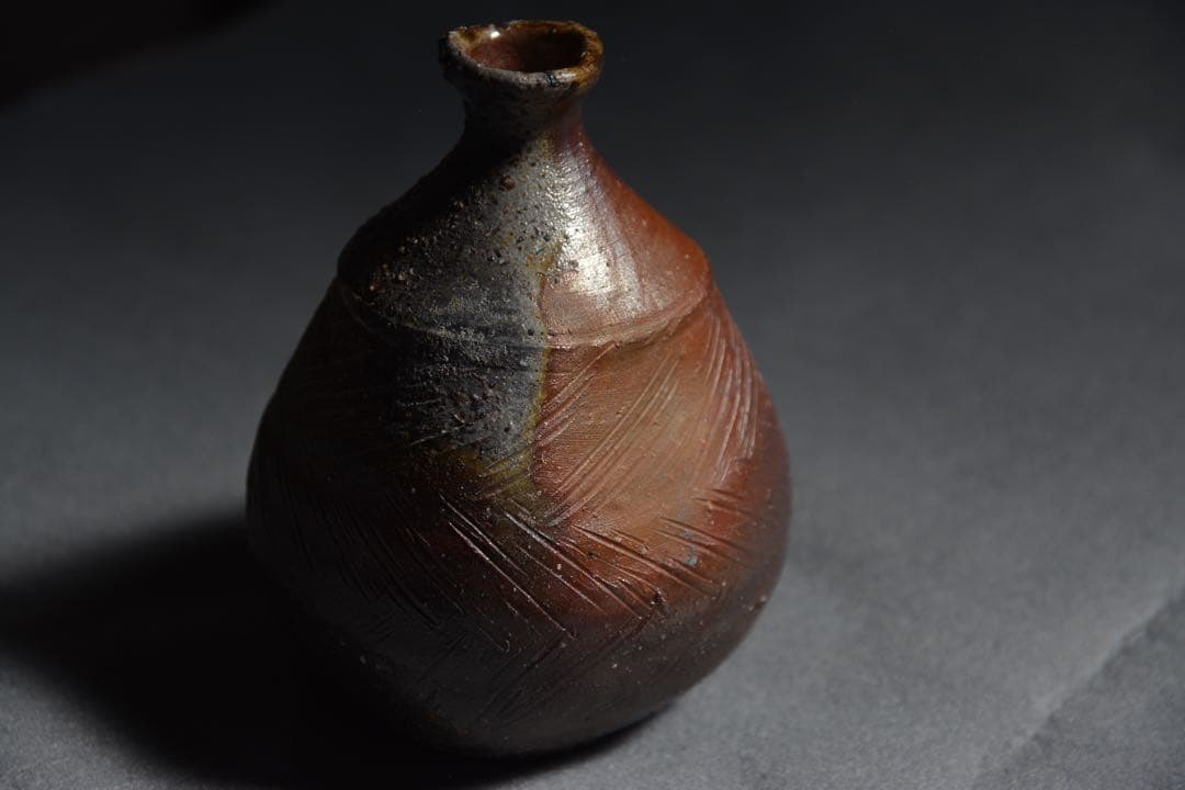 【金重晃介】備前扁壺徳利