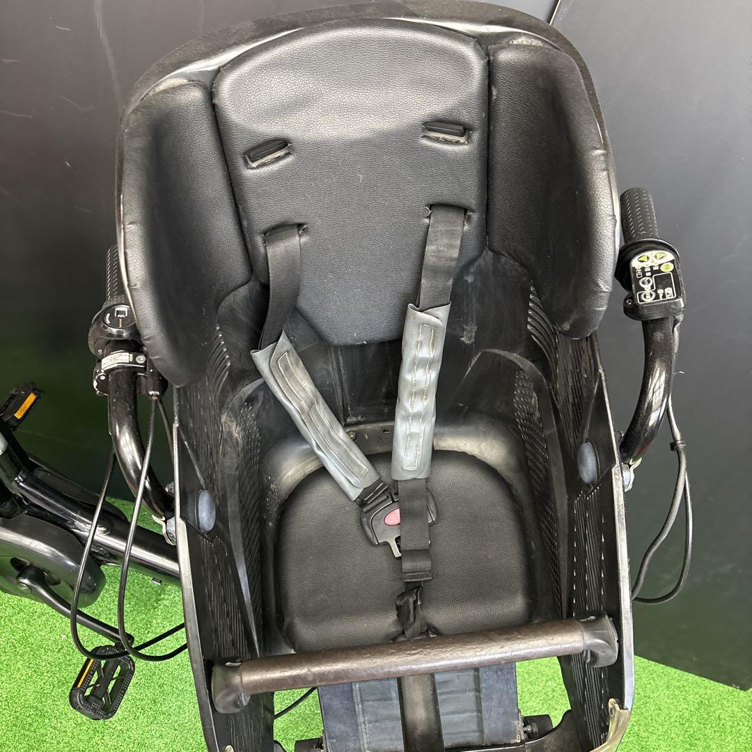 電動自転車 YAMAHA PAS kiss ブラック 3人乗り対応　80★