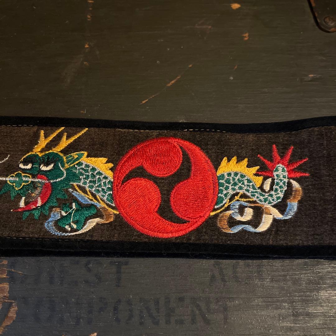 60年代　70年代　　スーベニア　沖縄　龍刺繍　三味線