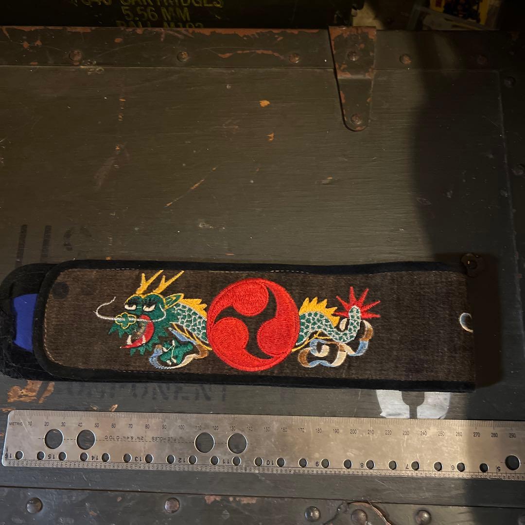 60年代　70年代　　スーベニア　沖縄　龍刺繍　三味線