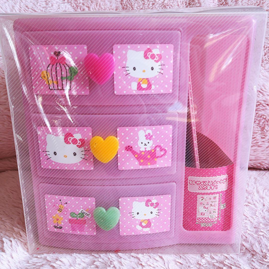 希少レア　ハローキティ　チェスト　ステショナリーセット　平成レトロ　サンリオ