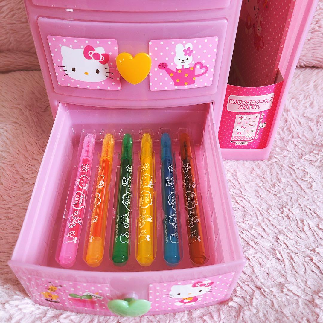 希少レア　ハローキティ　チェスト　ステショナリーセット　平成レトロ　サンリオ