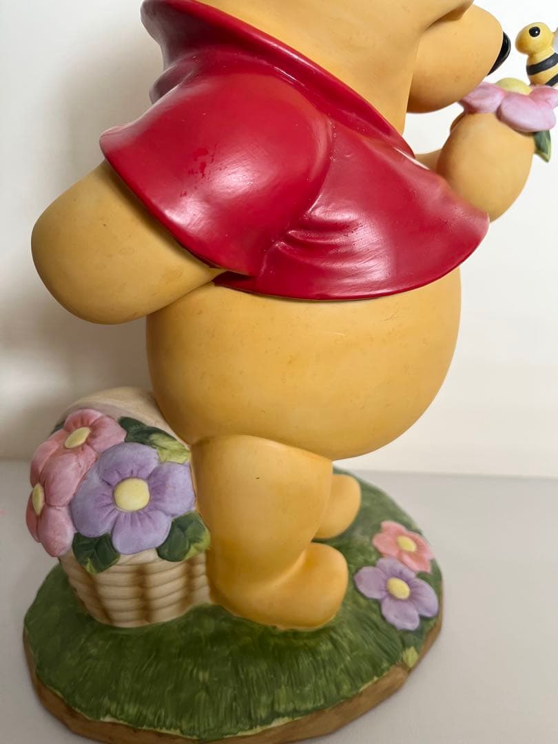 【くまのプーさん】加藤工芸　陶器　置き物　ガーデンスタチュー　希少